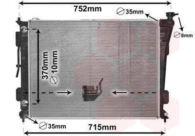 VAN WEZEL Radiators, Motora dzesēšanas sistēma 82002423